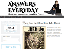 Tablet Screenshot of answerseveryday.com